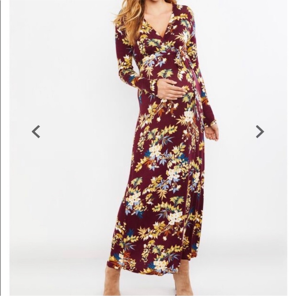 Jessica Simpson Maternity Floral Maxi Dress - NWT - Size S!